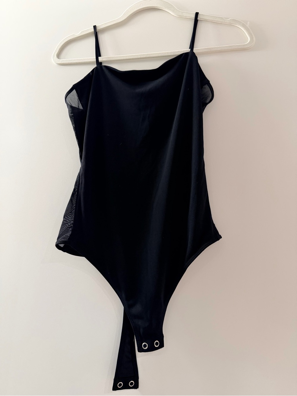 Express Black Spaghetti-Strap Bodysuit